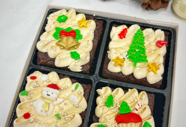 Коледни браунита